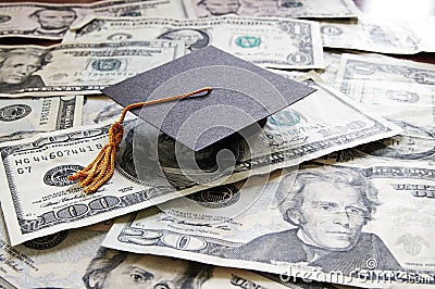 Graduation cash Stock Photo