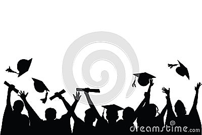 Graduation Celebration Vector Illustration