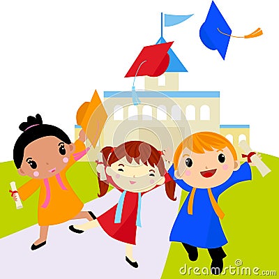 Graduation Celebration Vector Illustration