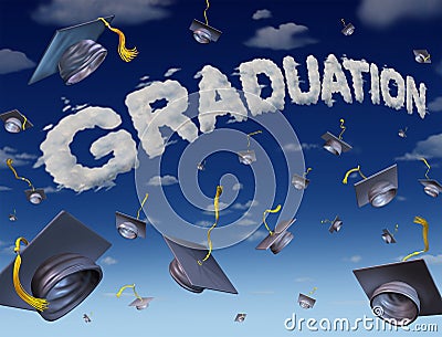 Graduation Celebration Stock Photo