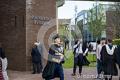 Graduation and presentation of diplomas to students of the University of Limerick Limerick,Ireland,23,April,2022 Editorial Stock Photo