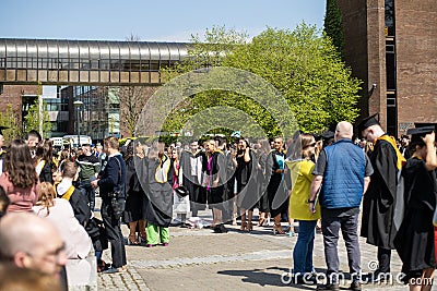 Graduation and presentation of diplomas to students of the University of Limerick Limerick,Ireland,23,April,2022 Editorial Stock Photo