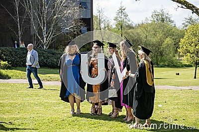 Graduation and presentation of diplomas to students of the University of Limerick Limerick,Ireland,23,April,2022 Editorial Stock Photo