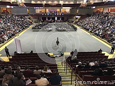 Graduation: College of Charleston Editorial Stock Photo