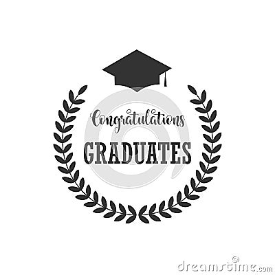 Congratulations Graduates Vector Template Design Illustration Vector Illustration