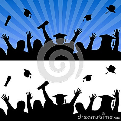 Graduation Day Celebration Vector Illustration