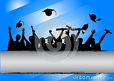 Graduation Day Celebration Vector Illustration