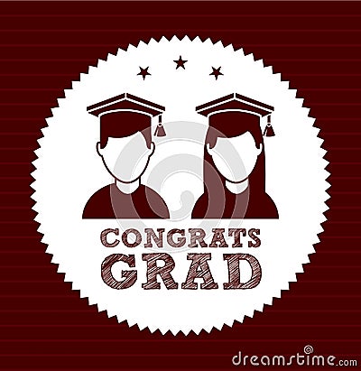 Graduation design Vector Illustration