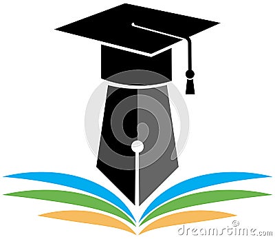 Graduation logo Vector Illustration