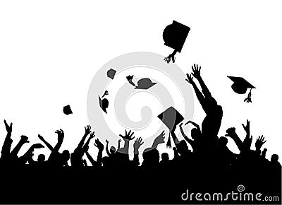 Graduation party vector Vector Illustration