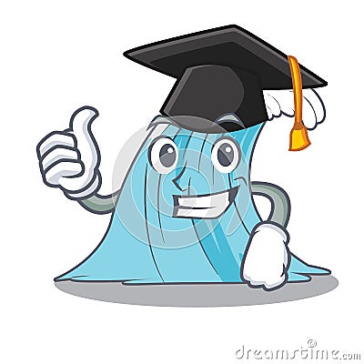 Graduation waves of water graphic character Vector Illustration