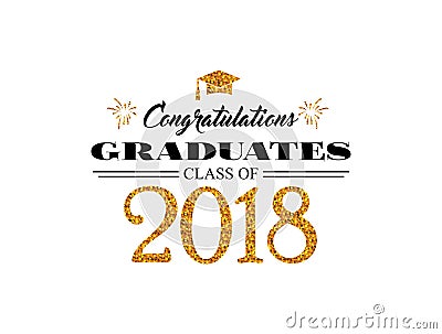 Graduation wishes overlays, lettering labels design. Template for graduation design, t-shirt, high school or college Vector Illustration