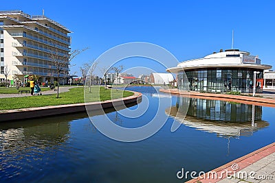 The Graf Orlov restaurant in Sochi Park Hotel. Adler, Russia Editorial Stock Photo