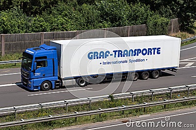 Graf-Transporte truck Editorial Stock Photo