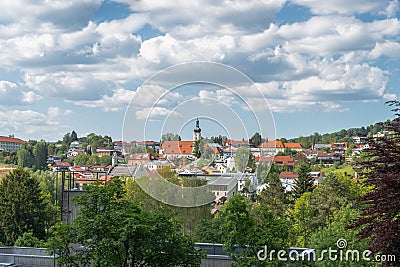 Grafenau in the Bavarian Forest Stock Photo