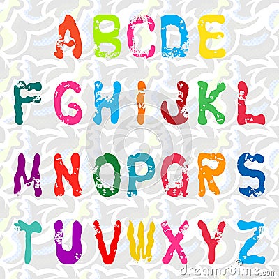 Graffiti alphabet vector illustration Collection Vector Illustration