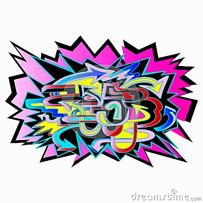 Graffiti arrows designs. Vector illustration. Vector Illustration