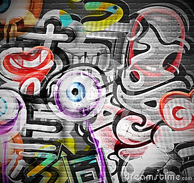 Graffiti background Vector Illustration