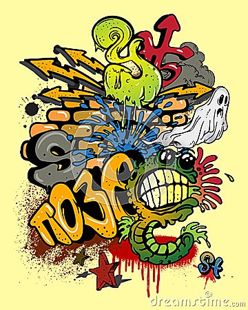 Graffiti elements Vector Illustration