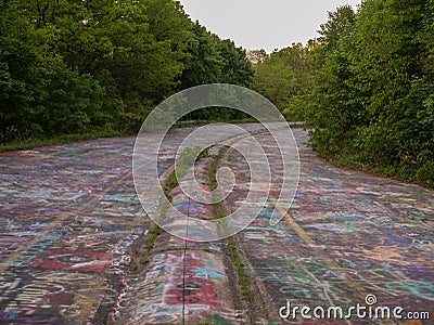 Graffiti Highway Stock Photo