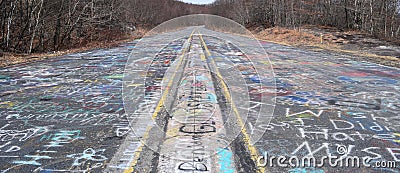 Graffiti Highway Stock Photo