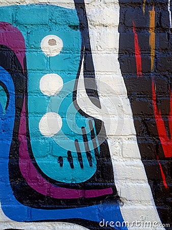 Graffiti, Multi-colored abstract graffiti texture Editorial Stock Photo
