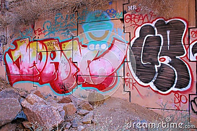 Graffiti in New Mexico Stock Photo