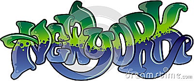 Graffiti New York Vector Illustration