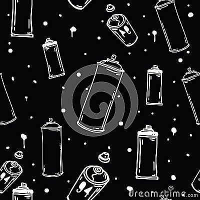 Graffiti seamless pattern Vector Illustration