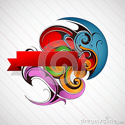 Graffiti style abstraction Vector Illustration