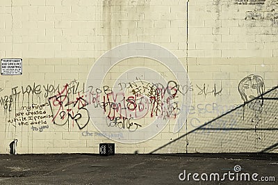 Graffiti Wall Stock Photo