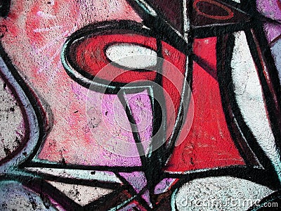 Graffiti wall Editorial Stock Photo