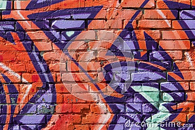 Graffiti wall closeup.graffiti artwork macro Editorial Stock Photo