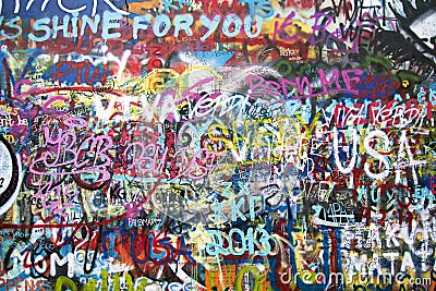Graffiti wall Stock Photo