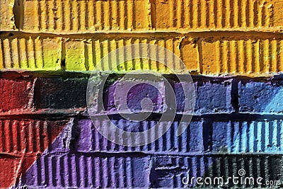 Graffity wall close-up. Abstract detal of Urban street art design. Modern iconic urban culture. Can be useful for Stock Photo