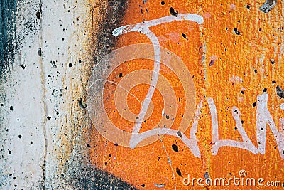 Grafiti Background on the concrete wall Stock Photo