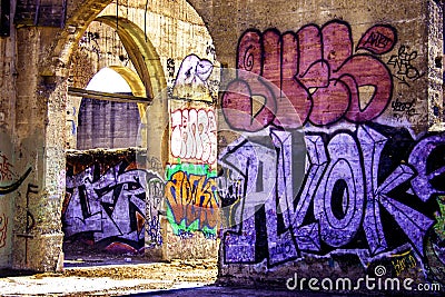 Grafitti Art in California Editorial Stock Photo