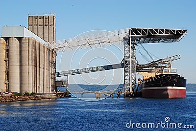 Grain elevator Stock Photo