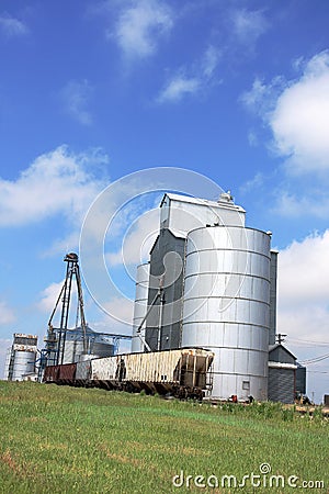 Grain Elevator Stock Photo