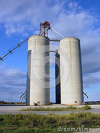 Grain Elevators Stock Photo