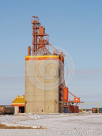 Grain Terminal Stock Photo