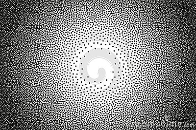 Grain texture. Dot point effect. Mezzotint sketch gradient printed grainy effect. Vector halftone sand noise background Vector Illustration