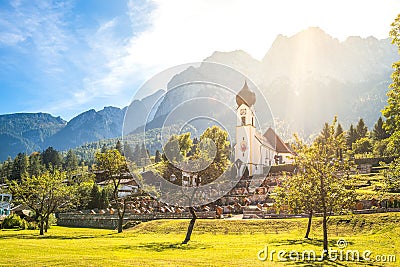 Grainau, Zugspitze Stock Photo