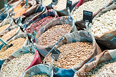 Grains and beans Stock Photo