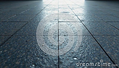 Grainy gray vector floor mat, subtle gradient, noisy particle texture , digital, repeating, vintage Stock Photo