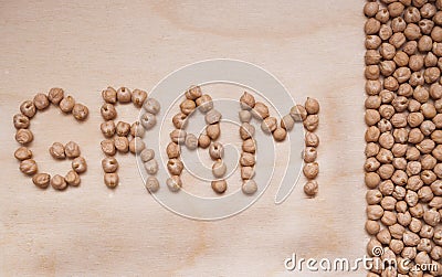 Gram - healthy protein source for vegetarians and vegans. Stock Photo