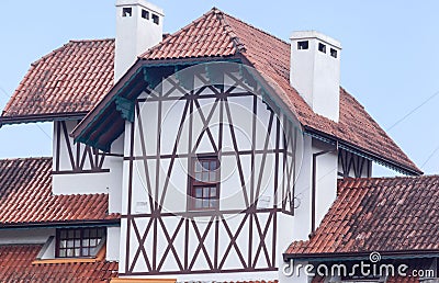 Gramado Half Timber Building Brazil Stock Photo