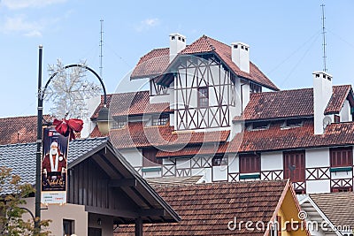 Gramado Half Timber Building Brazil Editorial Stock Photo