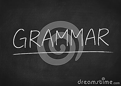 Grammar Stock Photo