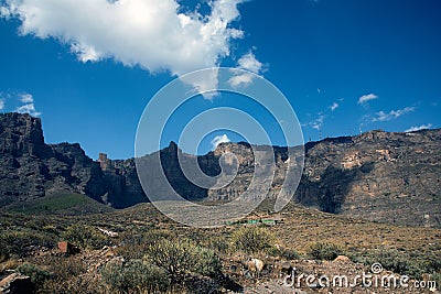 View of the mountains of Gran Canaria Stock Photo